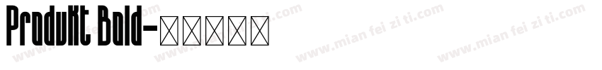 Produkt Bold字体转换